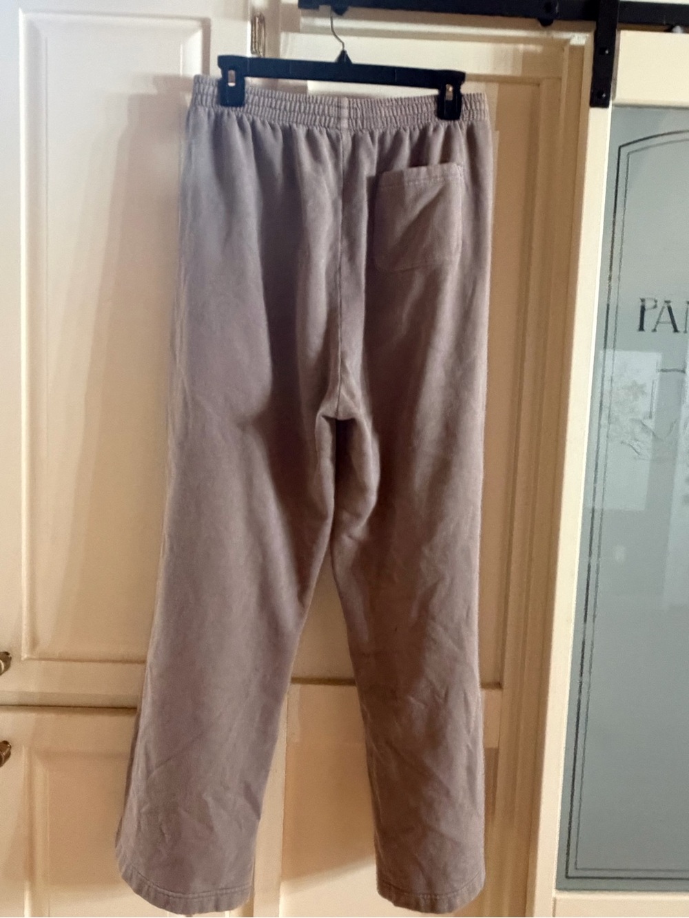 PINK Victoria's Secret Wide Leg Drawstring Pants in Dusty Mauve - Picture 4 of 4